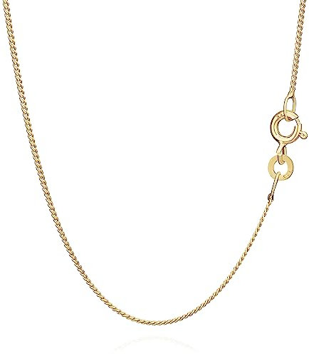 NKlaus 70cm Panzerkette 333 Gelbgold 8 Karat elegante Halskette filigrante Breite 1,1mm Collier 2,2g schwer 8826