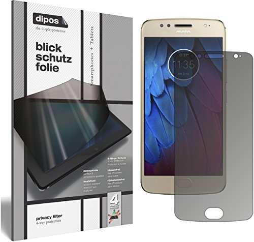 dipos Privacy Screen Protector for Motorola Moto G5s | Matte Anti-Spy Filter with 4-Way Protection, Perfect Fit, Anti-Scratch, Bubble-Free, Protection Film, Easy Installation
