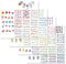 KADS Nail Art Sticker Flower Transfer Sticker Beauty Nail Art Decal Decorations Tool Butterfly Feather 4 Sheets