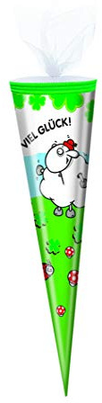 Schultüte / Zuckertüte / 50cm / rund / Viel Glück