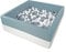 Rainbow Kids - XXL Luxus Bällebad Bällepool Bällebecken Spielbälle Kugelbad Bällchenbad Spielbecken Ball Bällepool (90x90x40 mit 200 Bällen)- Mint-Weiss