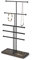 Umbra Trigem Tiered Tabletop Jewelry Organizer Freestanding Hanging Necklace, Earring and Bracelet Display, 5, Black/Walnut