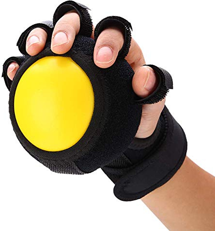 Anti Spastik Ball, Finger Trainingsgerät, Kinder Finger Grip Ball Handgelenkorthese und Fingerorthese Übung Rehabilitation Trainingsgeräte Einstellbar Perfekt für Stressabbau Hand Übung Stärkung