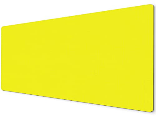 WhatsOnYourWall Yellow XXL Mouse Pad | Extended Desk Mat | Gaming Mouse Mat | 900 x 400