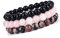 Unique 3 Chakren Damen Armband Agate Rosenquarz Jaspis 8mm Perlen Energiearmband Heilsteine Juweliers Qualität