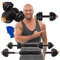 Miweba Sports FED 4in1 Hantelset | 𝐏𝐫𝐨𝐟𝐢 Hantel - Hanteln Set - Kurzhantel - Langhantel - Stahl Hantelscheiben - Ergonomischer Griff - Kurzhanteln - Hantel Set - Dumbbell (20 kg Schwarz)