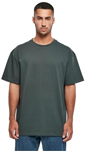 Build Your Brand T-Shirt Basique pour Homme, Coupe surdimensionnée, en Coton, Tailles XS à 5XL, Vert Bouteille, XL