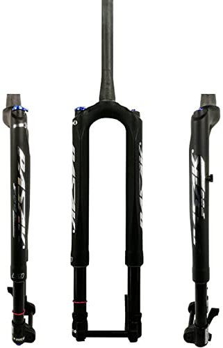 MTB Forcella In Carbonio Forcella Ammortizzata Forcella Ad Aria 27,5 29 Forcella Rovesciata Asse Speroni Barile, Tubo Verticale OD 28,6, Corsa 100MM, Marcia Aperta 100MM B,29in