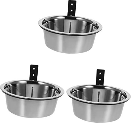 Wall Mounted Dog Bowls 3 Sets Wall Mounted Elevated Dog Bowl Stainless Dog Bowls Wall Mounted Dog Bowl Dog Bowl Stainless Steel Comfortable Tableware Elevated Cat Bowls