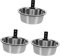 Wall Mounted Dog Bowls 3 Sets Wall Mounted Elevated Dog Bowl Stainless Dog Bowls Wall Mounted Dog Bowl Dog Bowl Stainless Steel Comfortable Tableware Elevated Cat Bowls