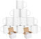 shine planet 12 x Sublimation Mugs Blank 11oz White Sublimation Coffee Mugs Small Handle Sublimation Cups with Gift Boxes