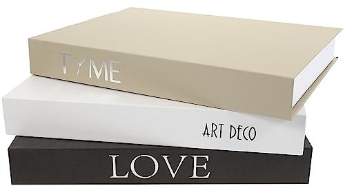 Artibetter Faux Livre De 3 Pièces Livre Décoratif À La Mode Créative Faux Livre Creux Faux Livres Pour La Décoration De Bar De Bureau À La Maison
