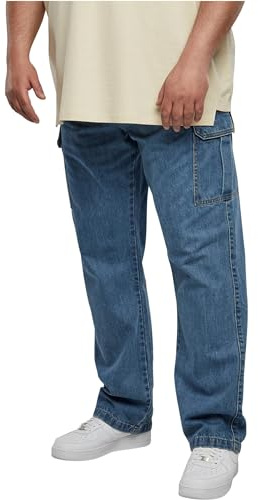 Urban Classics Herren Straight Leg Cargo Jeans