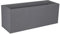 Balconnière rectangulaire Volcania Up effet pierre 25 L Gris Galet - Eda