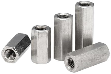 1 Stück Feingewinde M8 M10 M12 M14 M16 M18 M20 304 Edelstahl Sechskantstange Kupplungsmuttern Standoff Spacer Lange Sechskantmutter (Size : M12x1.5x30mm)
