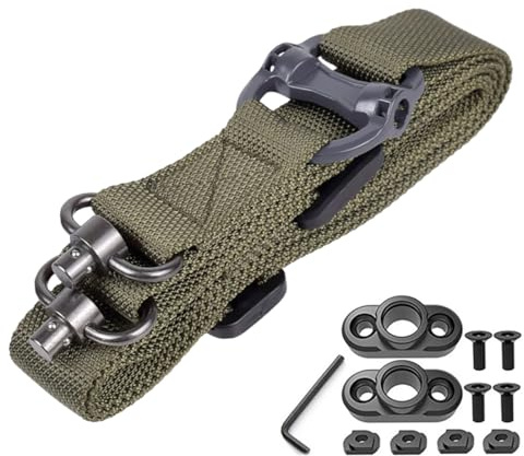 Two Point Sling with QD Sling Design and Quick Adjust Feature for Shotgun Compatibility (Green B)