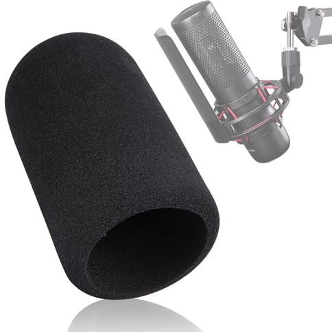YOUSHARES Mic Cover Foam for HyperX ProCast Condenser Mic - ProCast Microphone Pop Filter Mic Windscreen for Streaming, Podcast, and Recording to Blocks Out Plosives