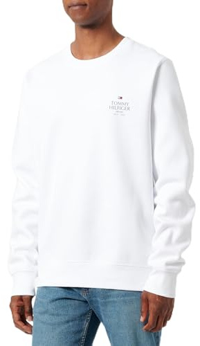 Tommy Hilfiger Herren Sweatshirt Hilfiger Stack Rundhalsausschnitt
