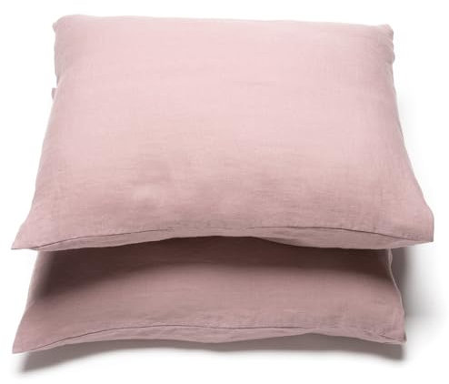 LinenMe Kissenbezug 50x70 Leinen 2er Set - Luxuriöse Kopfkissenbezug 100% Leinen - Gewaschene Leinen Bettwäsche Antiallergische - Pillow Case
