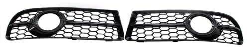 Nebelscheinwerfer Gitter für A-udi A4 B7 S4 B7 A4 S-Line 2005-2008 Front Stoßstange Grill Kühlergrill Stoßfänger Grillgitter Blende Lampen Abdeckung Zubehör,A-Left