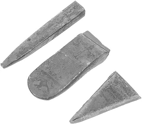 FUNOMOCYA Metallkeil Für Axt Und Hammer Reparaturkeil Für Holzarbeiten 3 Stück Konische Und Flache Keile Und Langlebig Werkzeugzubehör Für Tischler Und Bauarbeiter