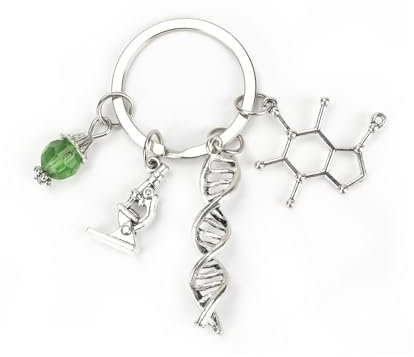 Personalisierter Schlüsselanhänger Aus Edelstahl Mit Mikroskop Und Chemie Werkzeugen, Glücksbringer Für Schulanfang Und Guter Freundinnen, Ideales Geburtstagsgeschenk Für Frauen Und Kolleginnen