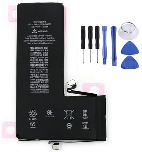 GDDGFVKV 616-00659 3.83V 3046mAh 11.67Wh Mobiltelefon-Akku für iPhone 11 Pro A2215 A2160 A2217