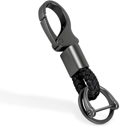 HSJKU Auto Schlüsselanhänger für Audi RS3 (8VA) Sportback 2015-2020, Schlüsselanhänger Halter Keychain Ersetzen Zubehör Geschenk für Männer Frauen,F