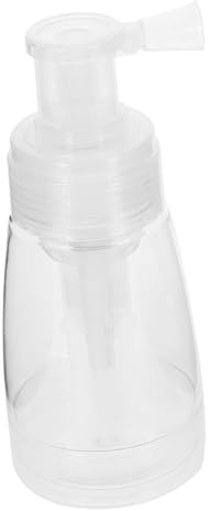 FOMIYES Plastic Powder Pump Bottle Spray Container for Dry Shampoo Hair Fibers Body Powder with Secure Closure Easy Refill for Home and Salon Use