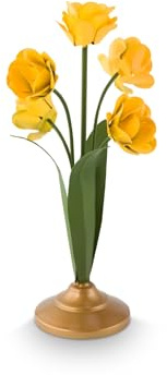 PIP STUDIO Metal Flower Kerzenhalter gelb 27,5cm