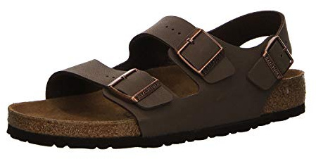 Birkenstock Classic Milano Birko-Flor 634503, Riemchensandalen, Braun (Mocca 650), 47 EU (12 UK)