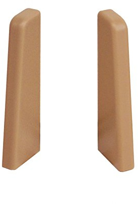 Endkappen Links + Rechts Hellbraun für Kronotex Ktex1 Sockelleiste Randleiste Fußleiste