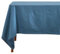 HOMESCAPES Blue Table Cloth, Plain Cotton Tablecloth, Large Rectangular, Handcrafted & Durable Dining Table Cover with Hem Stitch, Hypoallergenic, Washable, Air Force Blue - 137 x 228cm