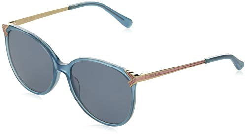 Ted Baker Sunglasses Damen Peppa Sonnenbrille, Blau, 57/16-140