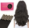 WENNALIFE Tape Extensions Echthaar, 20pcs 50g 40cm 16 Zoll Dunkel Braun Remy Invisible Tape Extensions Seidig Gerade Echthaar Extensions Skin Weft Tape Ins