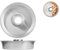 Habi 2537526 Tartera Alta con Tubo pastelería Aluminio, 26 cm, Aluminium