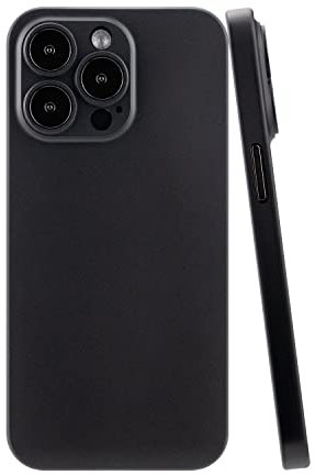 CELLBEE Kompatibel mit iPhone 14 Pro Max Hülle Case - Premium Slim Schutzhülle für iPhone, Extrem Dünn, Anti Kratzer, Schutz ohne Kompromisse, Deep Black - Schwarz