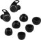 kwmobile 6X Ersatz In Ear Kopfhörer kompatibel mit JBL Reflect Flow Pro - 3 Größen - Polster Ohrstöpsel In-Ear Ohrhörer - Schwarz