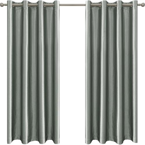 Ystyle Tende Per Interni 2 Pezzi, Camera Da Letto, Oscuranti, Termica Isolante Freddo E Caldo, Fonoassorbenti, 140x145 cm, Grigio Chiaro