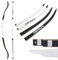 surwolf Takedown Recurve Bogenglieder 66/68/70 Zoll, Wettkampf Recurve Bogen Wurfarme, 12–40 Pfund, Ziel Recurve Bogen, Langbogen（weiß,66-18lbs）