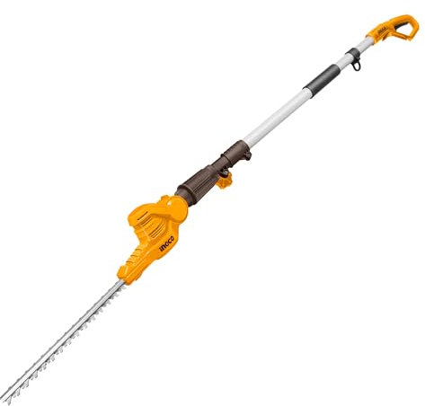 INGCO Cordless Pole Hedge Trimmer 240cm (Body Only) 20V Telescopic Pole Hedge Cutter 46cm Blade CPHT201601
