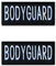 2 St. BODYGUARD Taktisch Dog Emblem Bestickter Gestickt Abzeichen Service Hund Westen/Geschirre Militär Tiere Patch für Mittelgroße und Große Hunde Weste Harness Kleidung