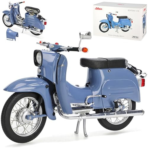 Simson KR 51/1 Schwalbe Mittel Blau 1/10 Schuco Modell Motorrad