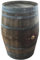 Fassl Baron Holzfass Stehtisch aus gebrauchtem Weinfass -Natur - Fassbar oder Gartentisch. D/H=70/95cm- Dekofass 225 Liter aus Eiche Holzfässer Fasstisch