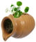 JOINPAYA Serbatoio in Vaso di Terracotta vasi per fontane d'Acqua all'aperto Cascata del Vaso terrario Arredamento Fontana Vaso Paesaggio Ceramica Light Brown