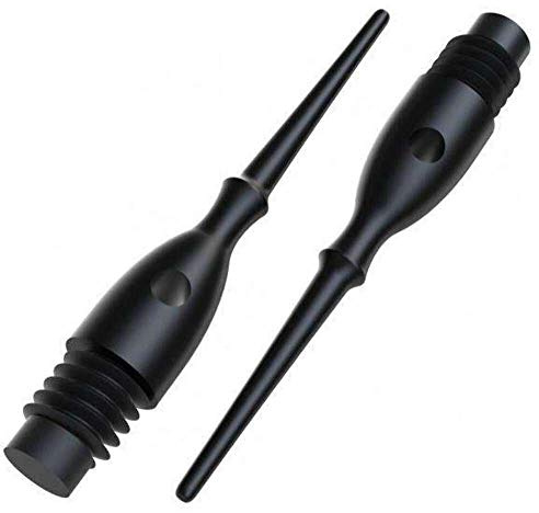 Bull's Mega Point Long Soft Tips, 2BA, schwarz, 100Stk.