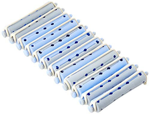 Fripac-Medis Bigoudis LW 1K Court Gris/Bleu 13 mm 10 Pièces