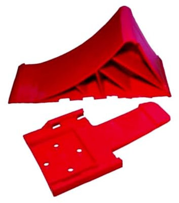 2 Stück Unterlegkeile incl. Halter - 1600 kg ROT