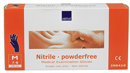Abena Nitril Handschuh M puderfrei Leichtes Blau