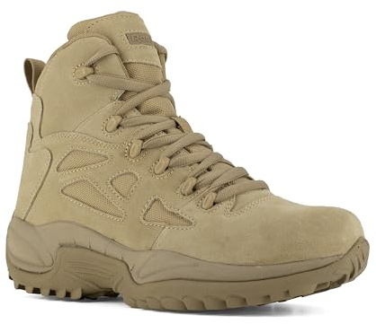 Reebok Risposta Rapid Response-Stivali da Uomo con Cerniera Laterale, 15,2 cm, Marrone Chiaro, 47 EU, Color Carne